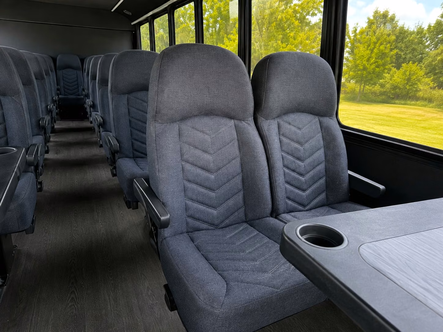 18 passenger minibus interior