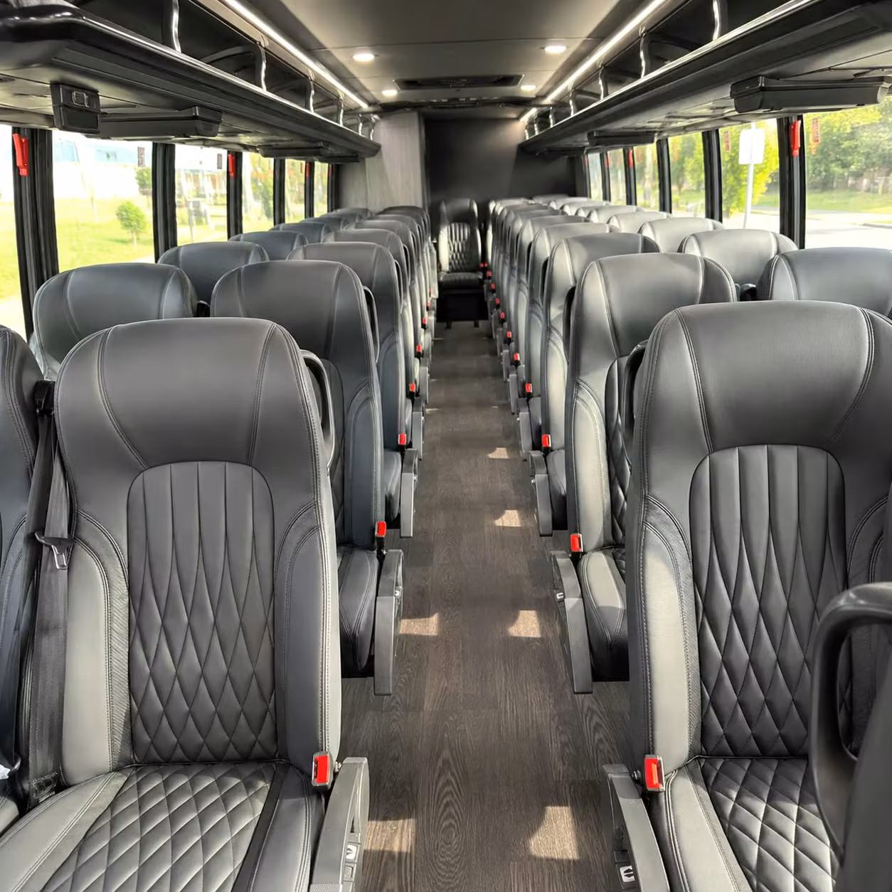 28 passenger minibus interior