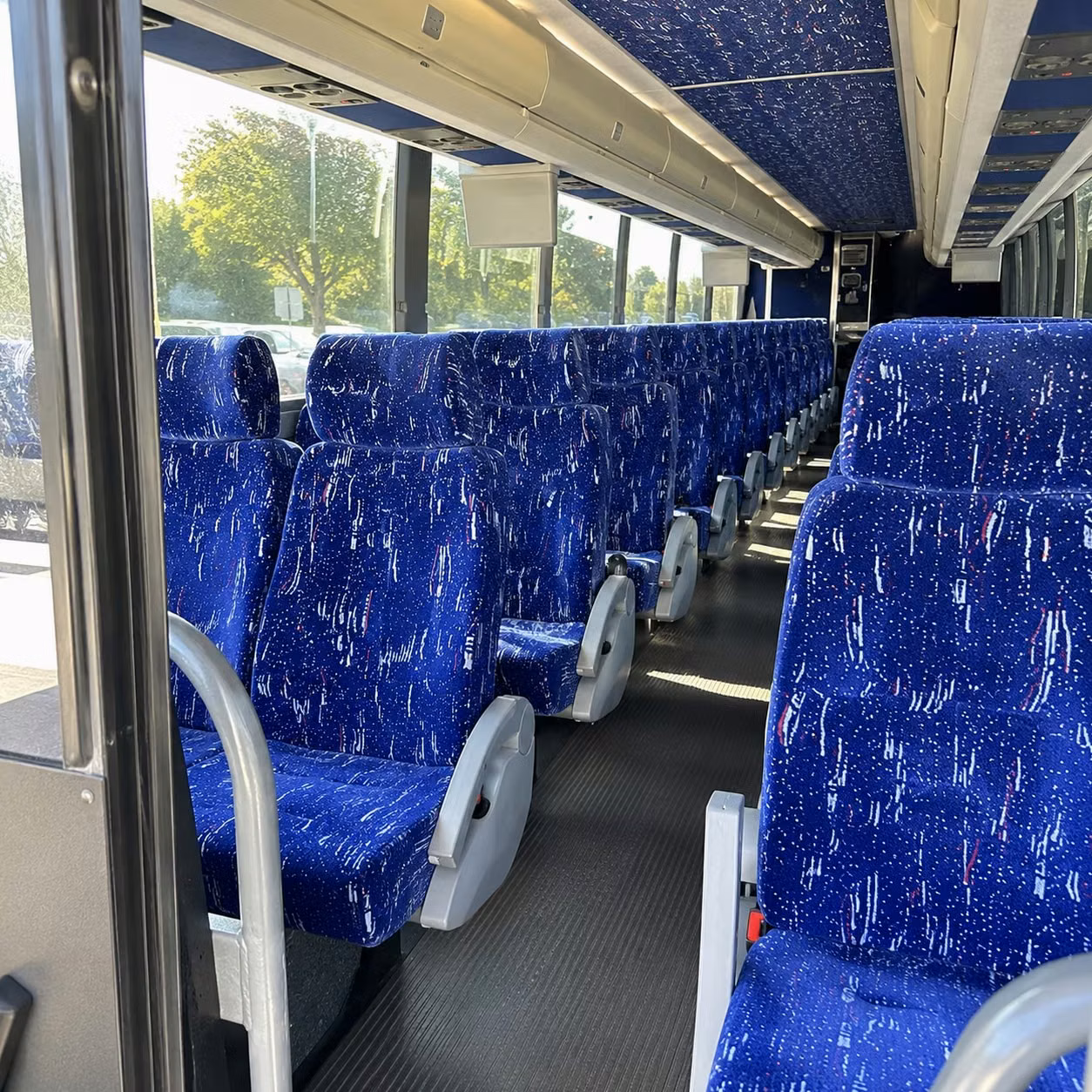 centennial charter bus rental interior