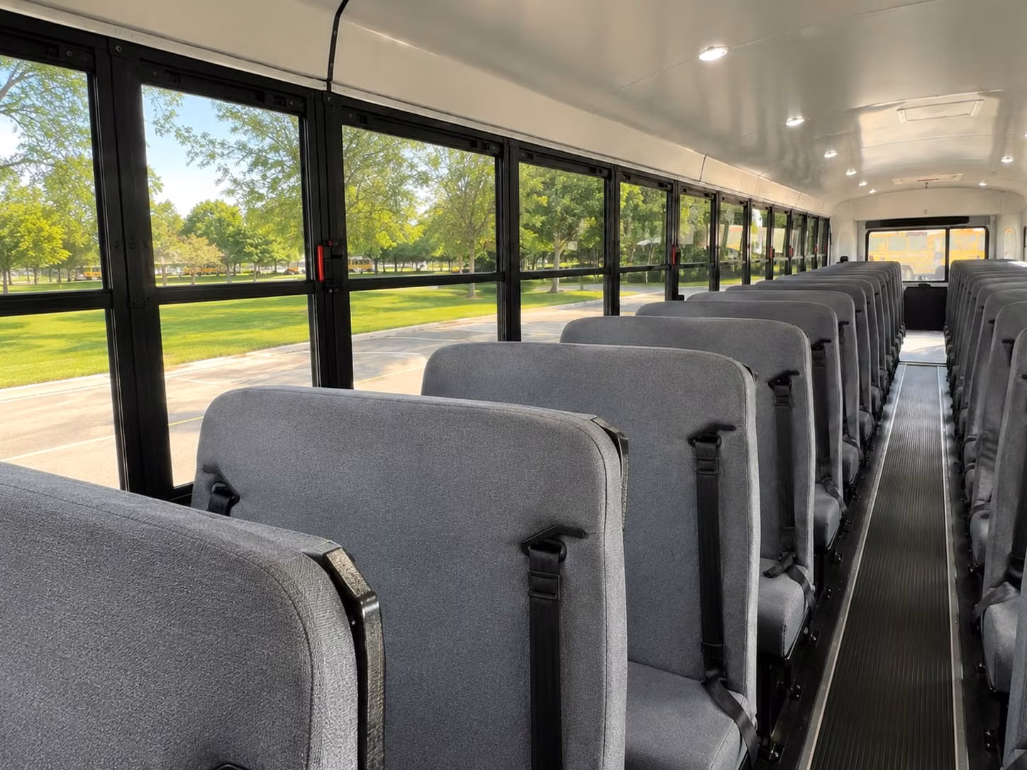 school bus inside